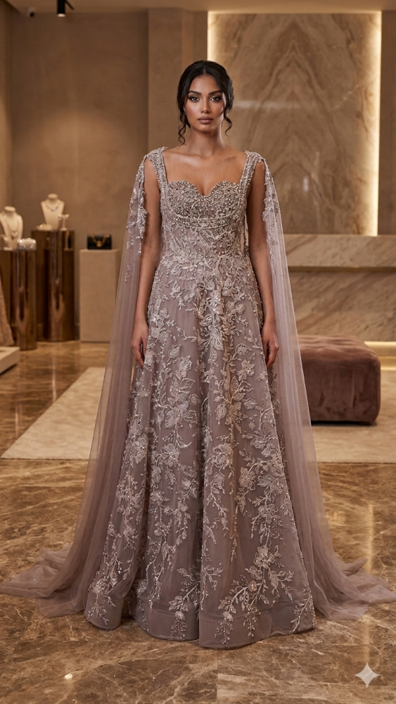 فستان سهره موف 351-7