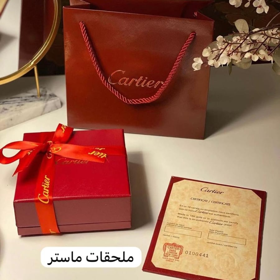 طقم كارتير 3 قطع سلسال وحلق واسوارة