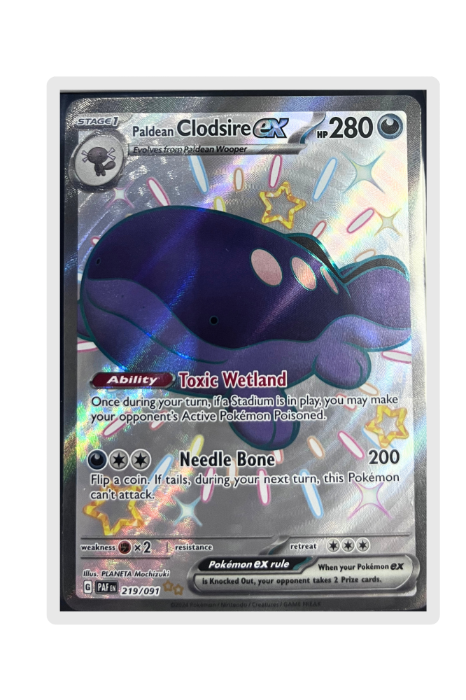Paldean Clodshire Ex 219/091 EN Pokemon