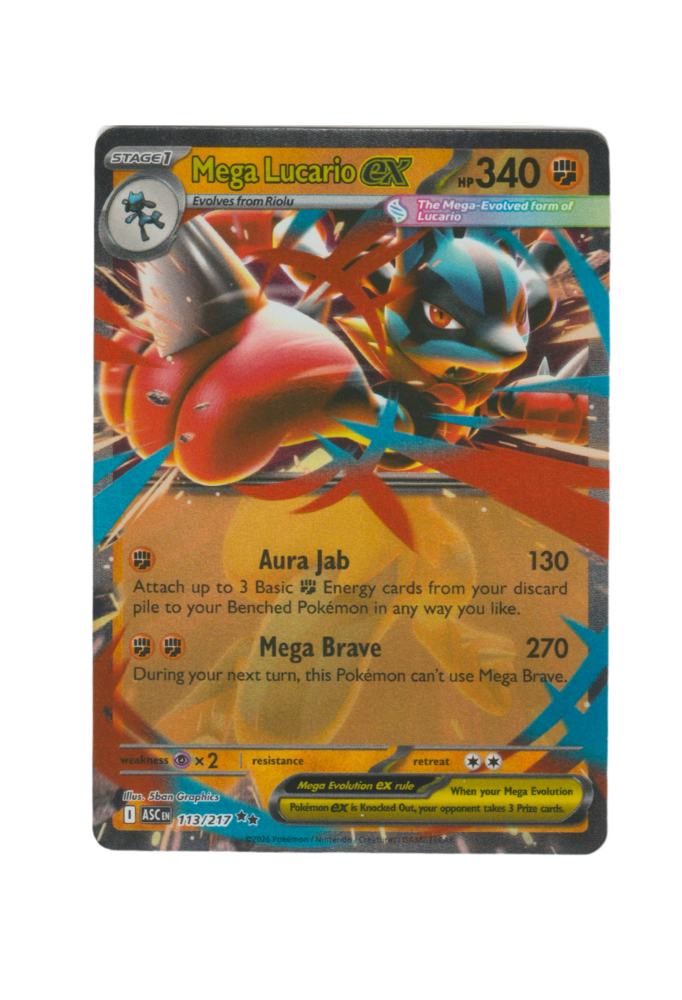 Mega Lucario Ex 113/217 EN Pokemon