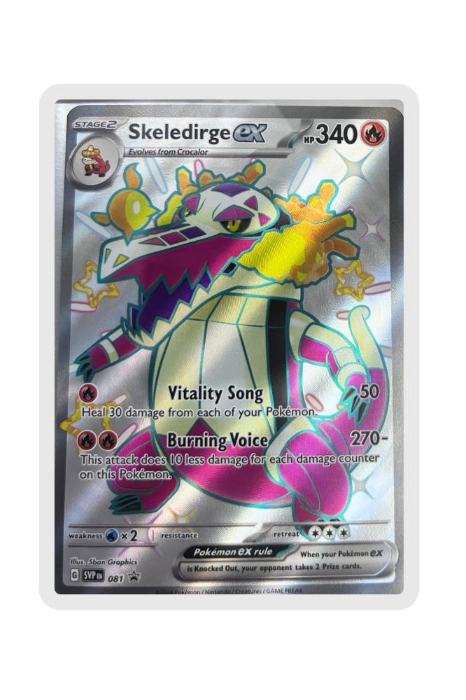 Skeledirge Ex 081 Black Star Promo EN Pokemon