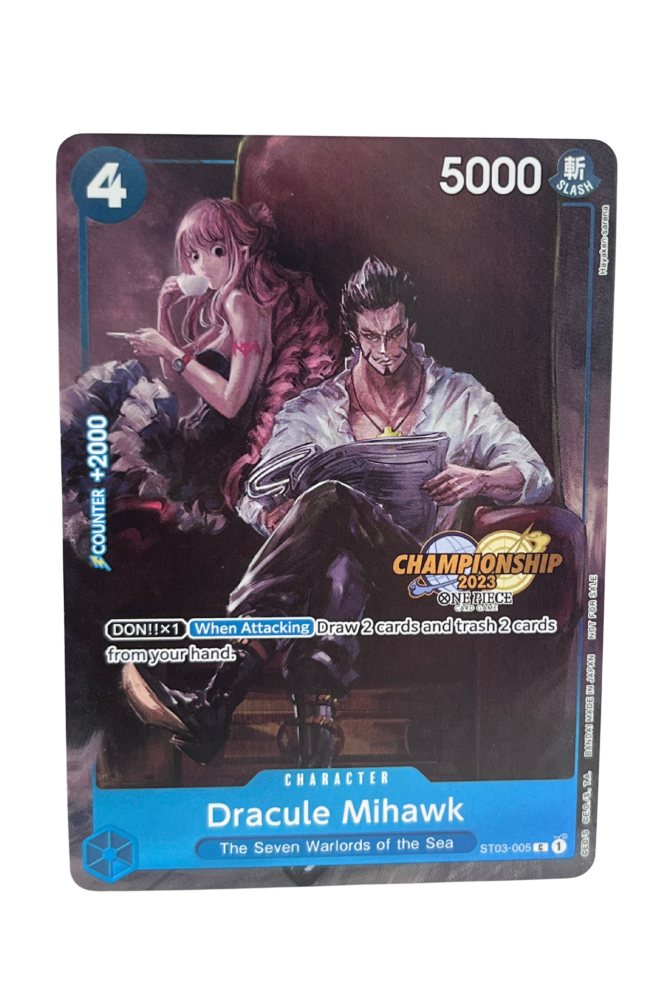 Dracule Mihawk ST03-005 "Championship" Stamped 2023 One Piece