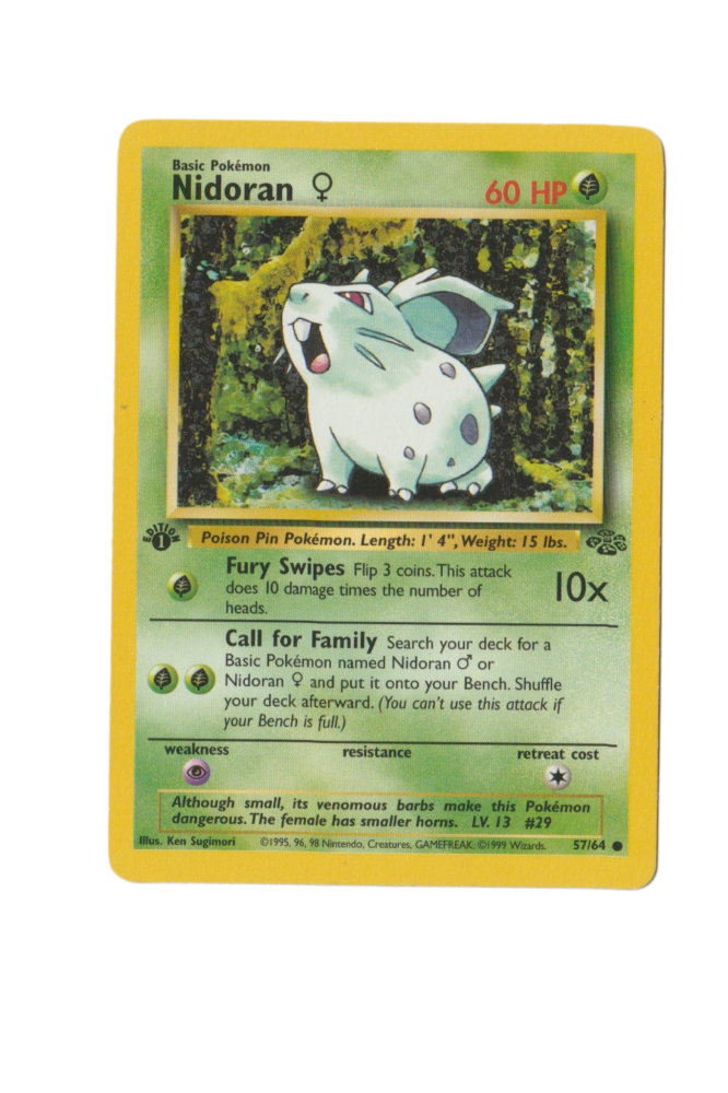 Nidoran 1st Edition 57/64 EN Pokemon Jungle