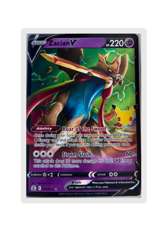 Zacian V 16/25 EN Celebrations Pokemon