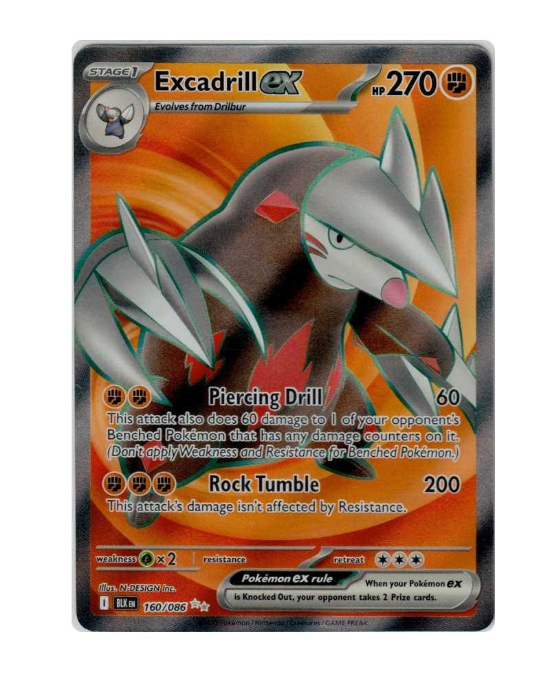 Excadrill Ex 160/086 EN Black Bolt Full Art
