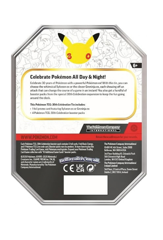 Pokemon TCG - 30th ex Tin (Assorted)
