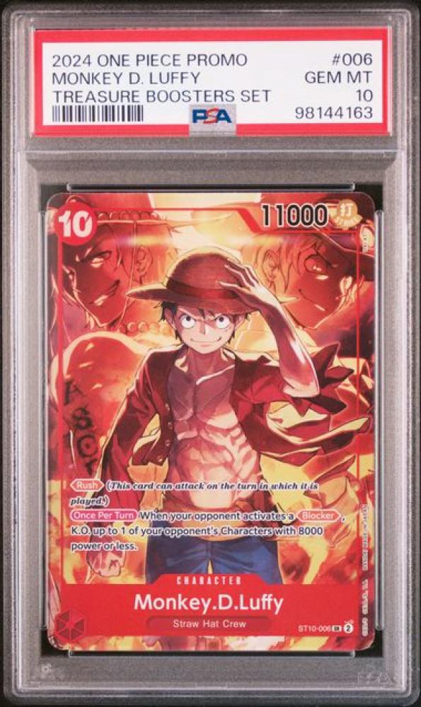 Monkey D. Luffy #006 Treasure Booster PSA 10 EN