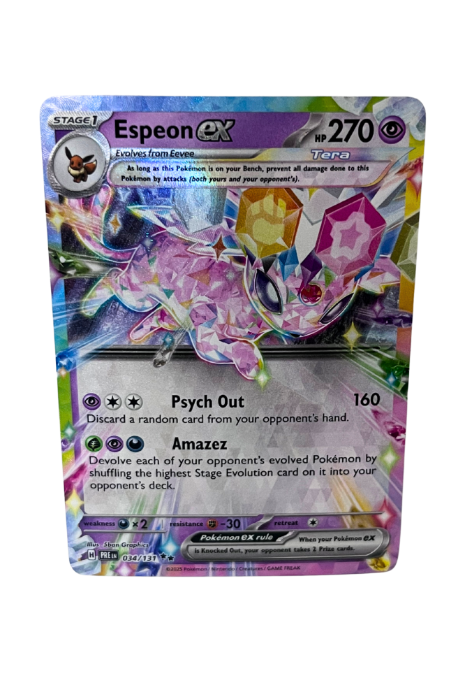 Espeon Ex 34/131 Prismatic Evolutions Pokemon