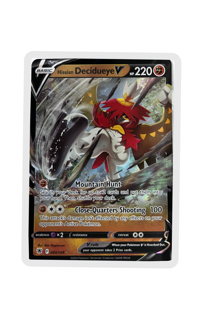 Hisuian Decidueye V 83/189 EN Pokemon