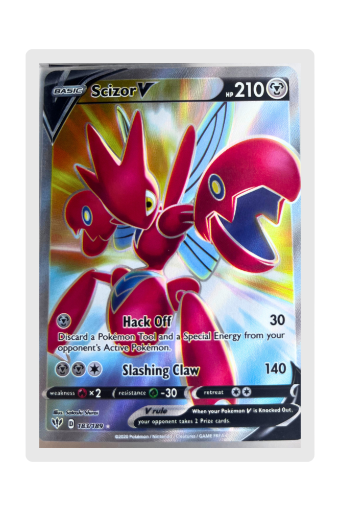 Scizor V 183/189 Pokemon