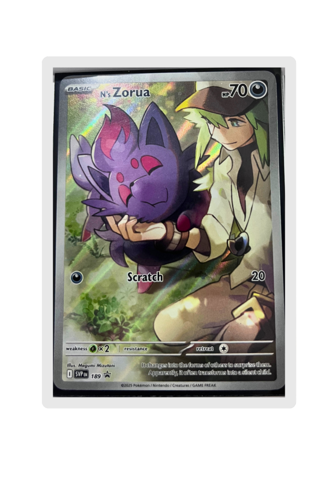 N's Zorua 189 Black Star Promo