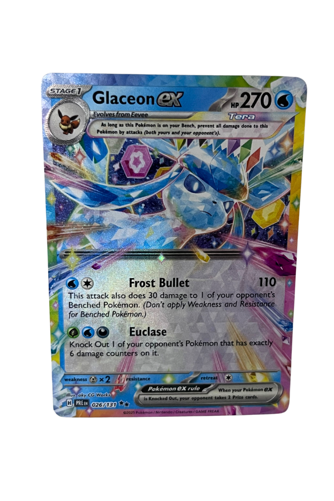 Glaceon Ex 26/131 Prismatic Evolutions Pokemon