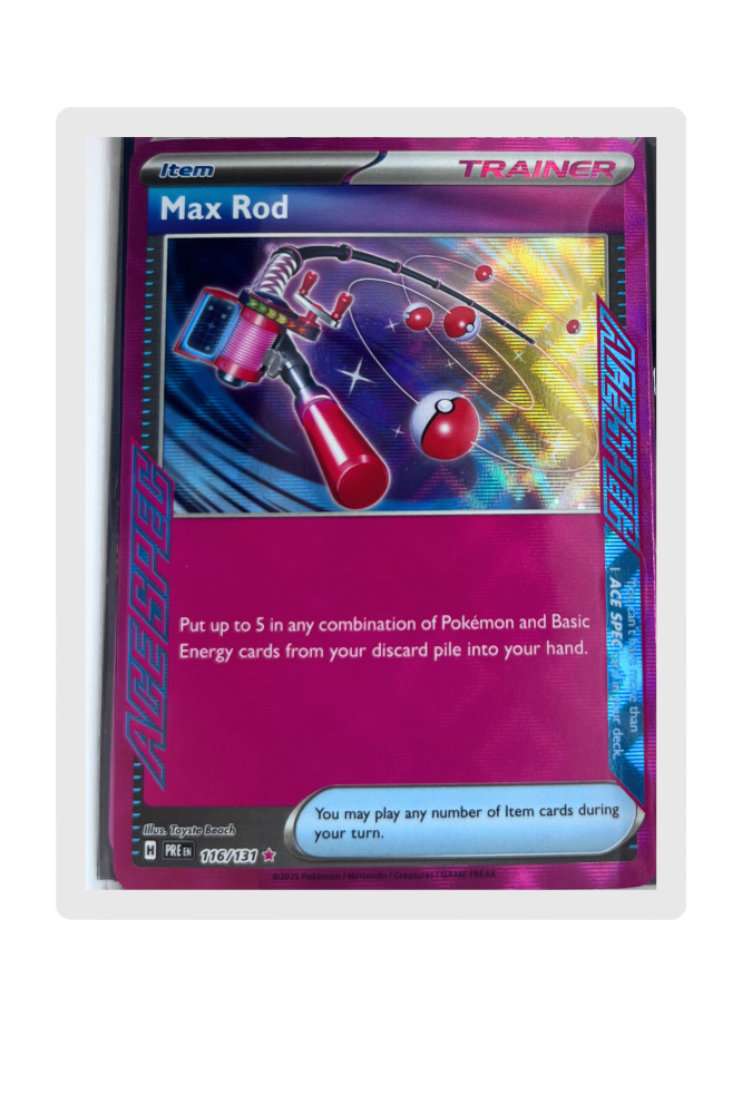 Max Rod 116/131 Trainer Prismatic Evolutions EN Pokemon
