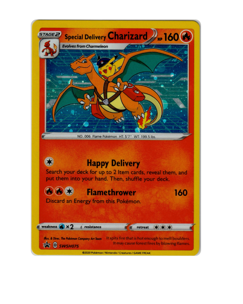 Special Delivery Charizard SWSH075 NM