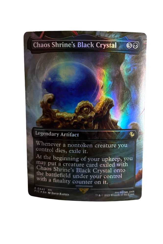 Magic MTG Final Fantasy Chaos Shrine's Black Crystal TCG