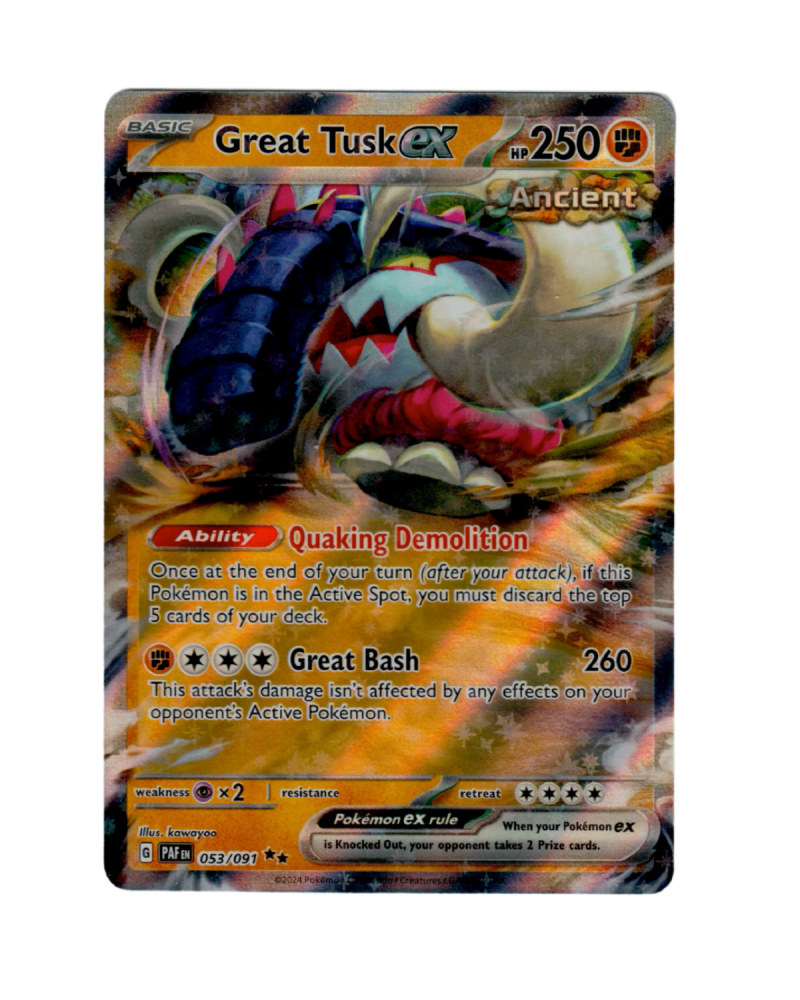 Great Tusk Ex 53/091 EN Paldean Fates