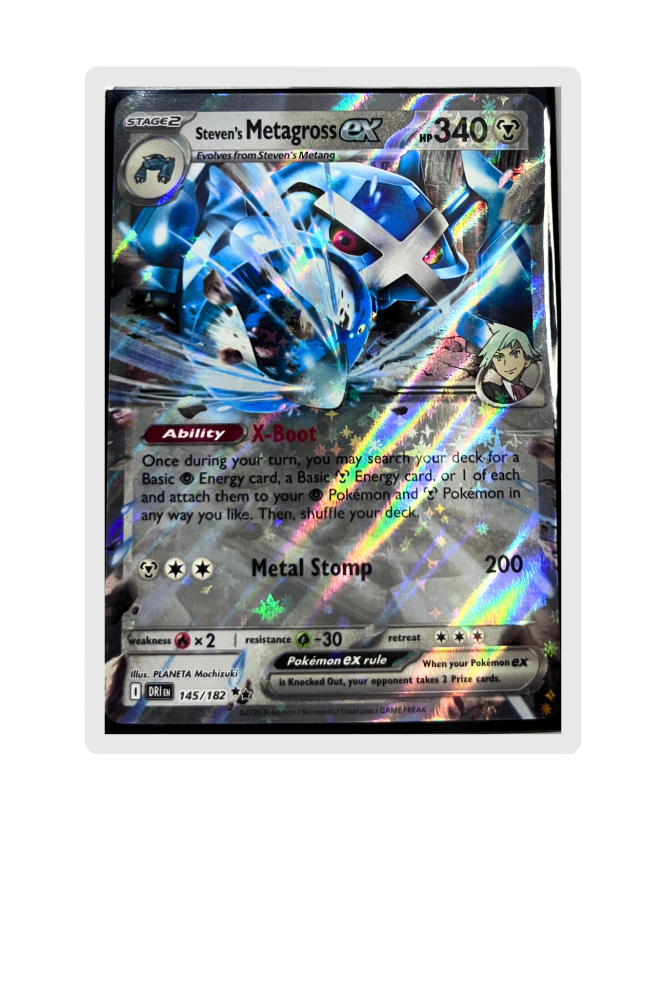 Steven's Metagross Ex 145/182 Pokemon
