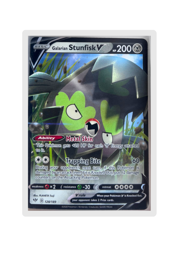 Galarian Stunfisk V 128/189 Pokemon