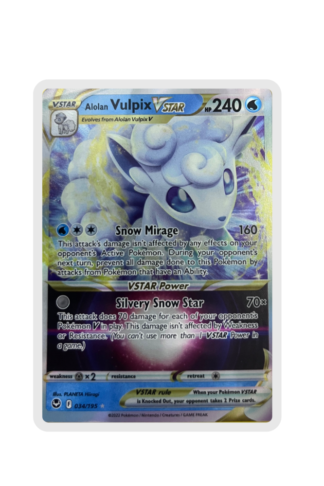 Alolan Vulpix VStar 34/195 Pokemon