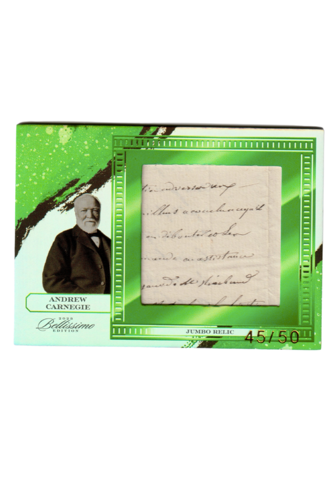 Pieces of the Past Authentic Relic - Andrew Carnegie #45/50