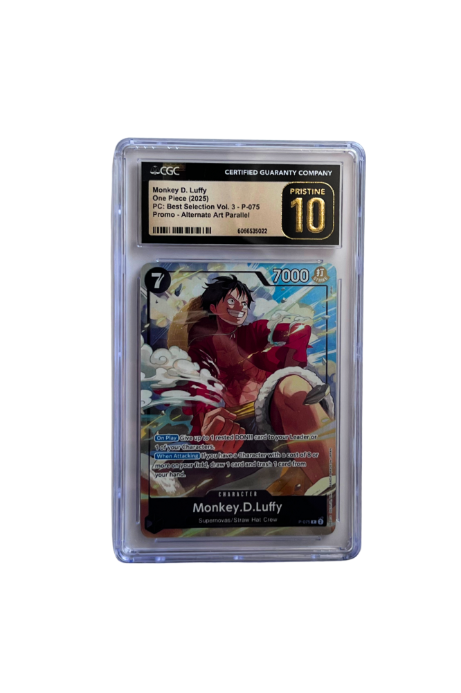 Monkey D. Luffy CGC Pristine 10, Promo Alt Art Graded One Piece