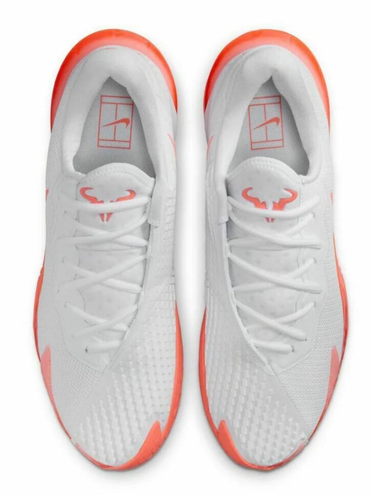 Nike Court Zoom Vapor Cage 4 Rafa Men's Tennis Shoe, White/Mango
