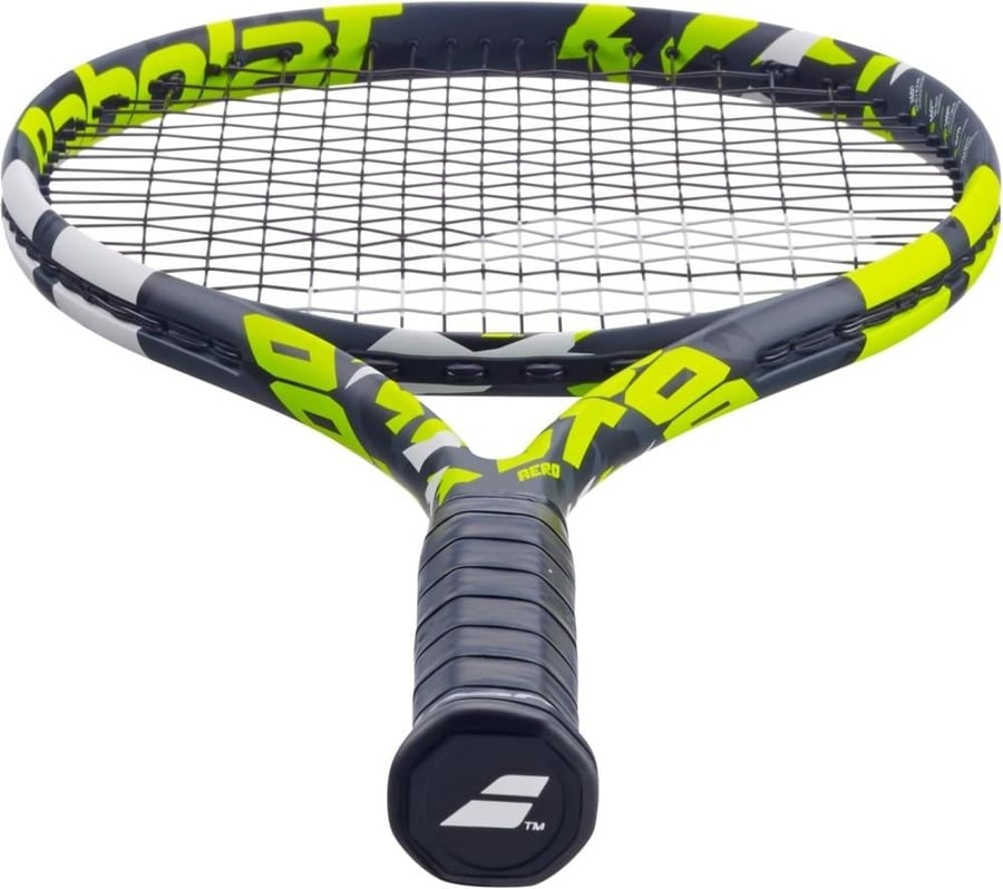 Babolat Boost Aero tennis racket strung with cover