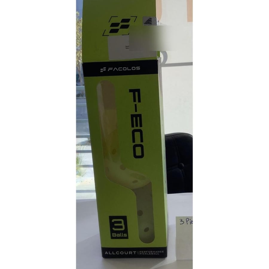 Facolos F Eco All Court pickleballs 3 ball pack