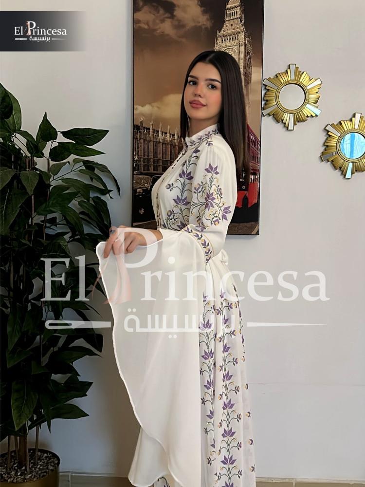 قفطان الورد كم طويل