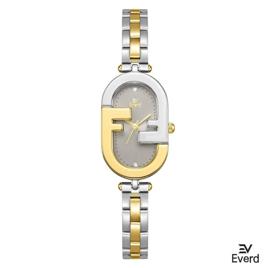 ساعة إيفرد نسائية بتصميم الإطار الأيقوني - Everd Oval Icon Watch