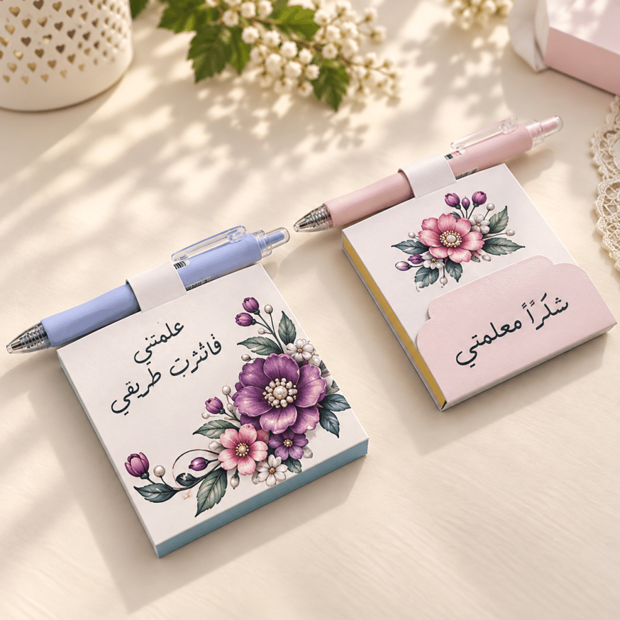 نوته و قلم | توزيعات يوم المعلم