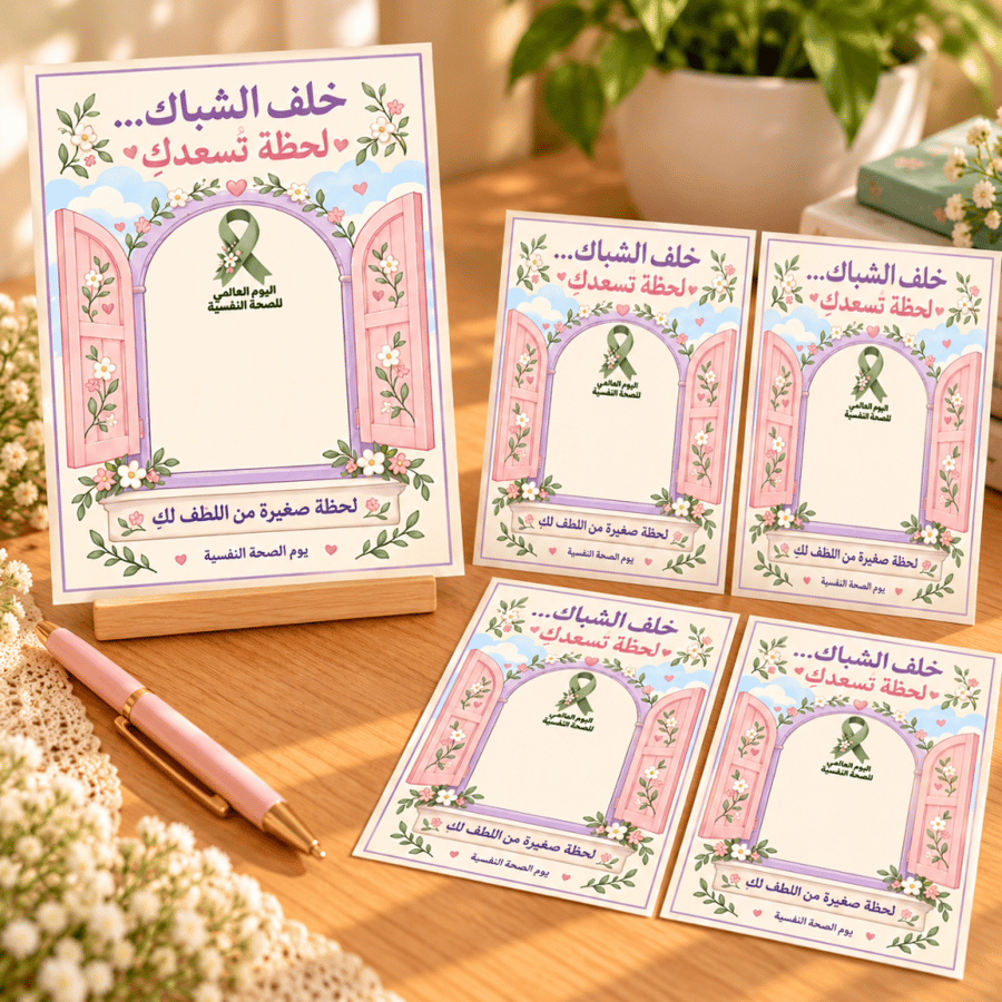 كروت توزيعات | يوم الصحة النفسية