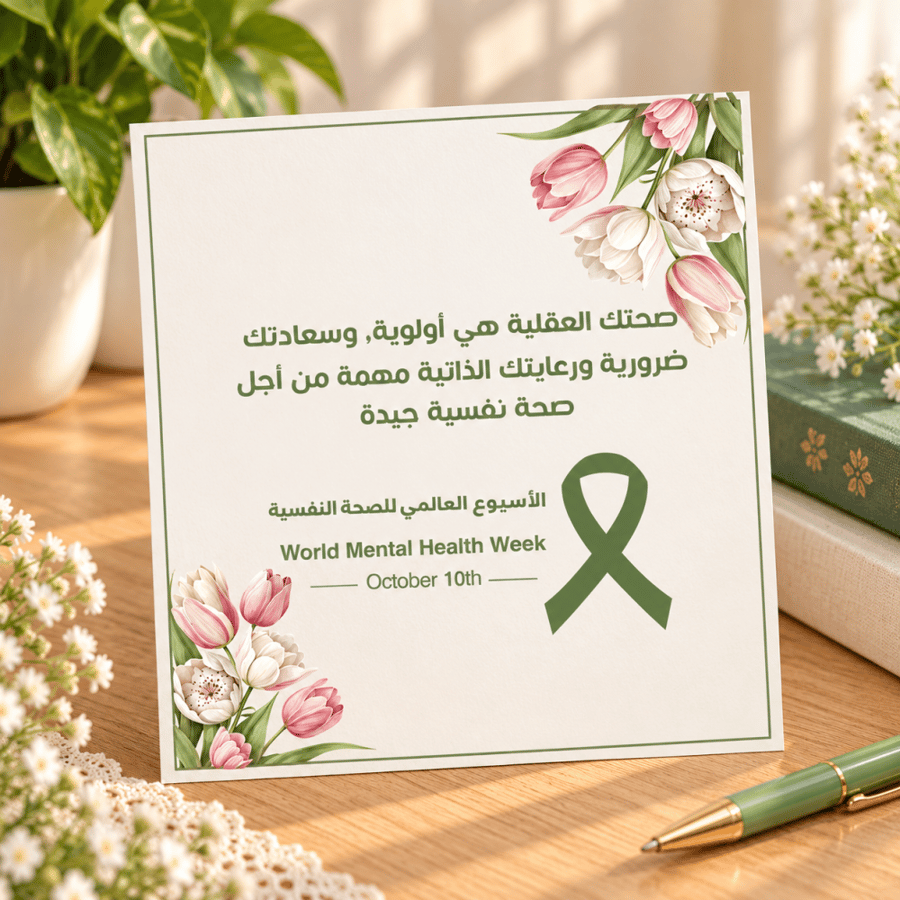 كروت توزيعات | يوم الصحة النفسية