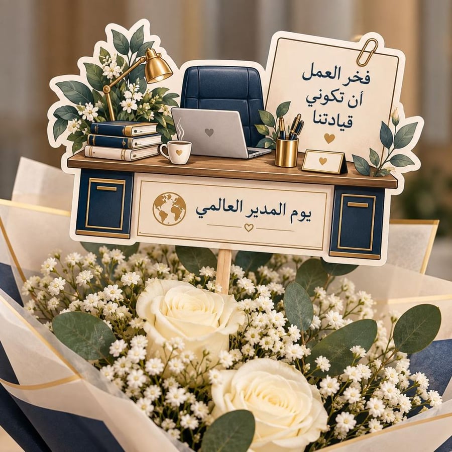 كرت بوكيه ورد | يوم المدير