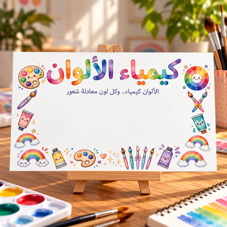 كرت توزيعات | كيمياء الألوان