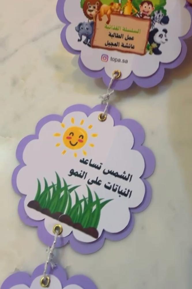 مطويه السلسله الغذائية