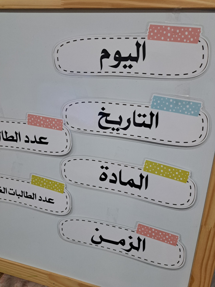 تنسيق سبورة لجنة الاختبار