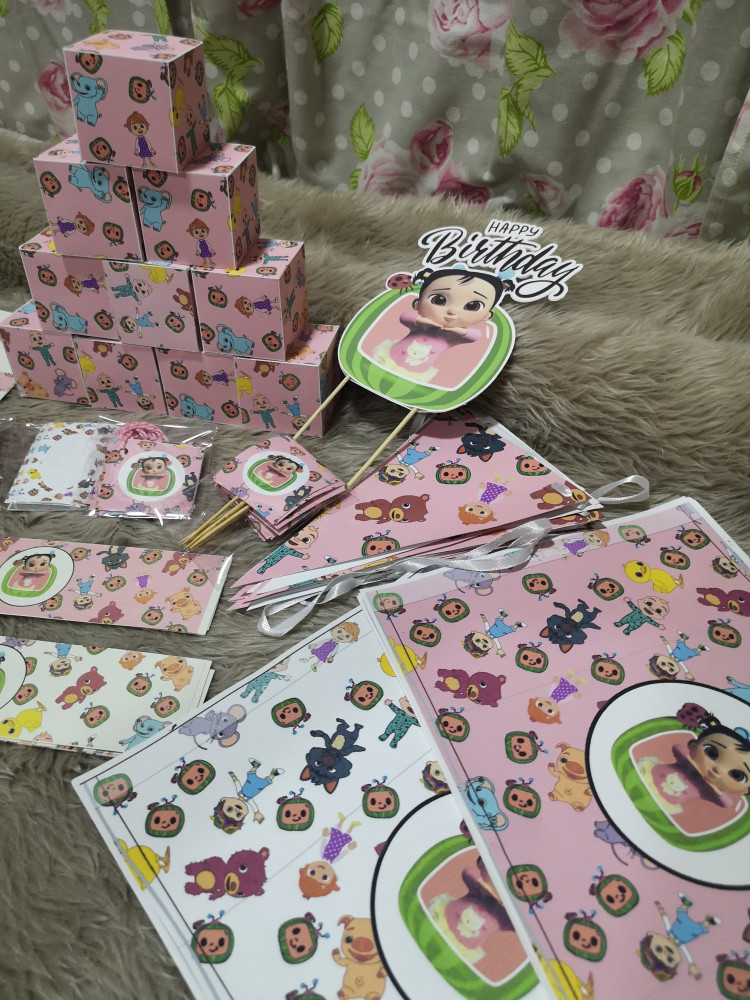 Cocomelon pink بكج حفلة ميلاد