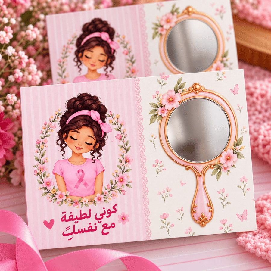كرت و مرايا | توزيعات توعية سرطان