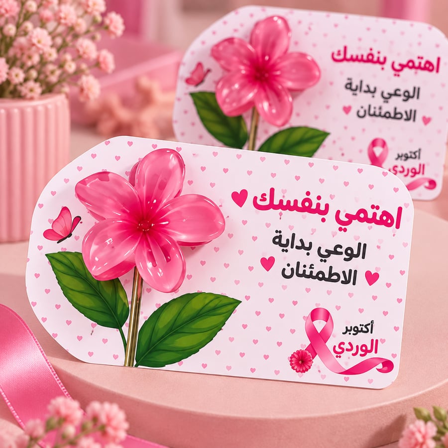 كرت كليب | توزيعات توعية سرطان الثدي