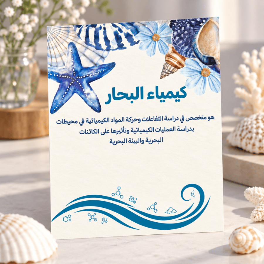 كرت توزيعات | كيمياء البحار