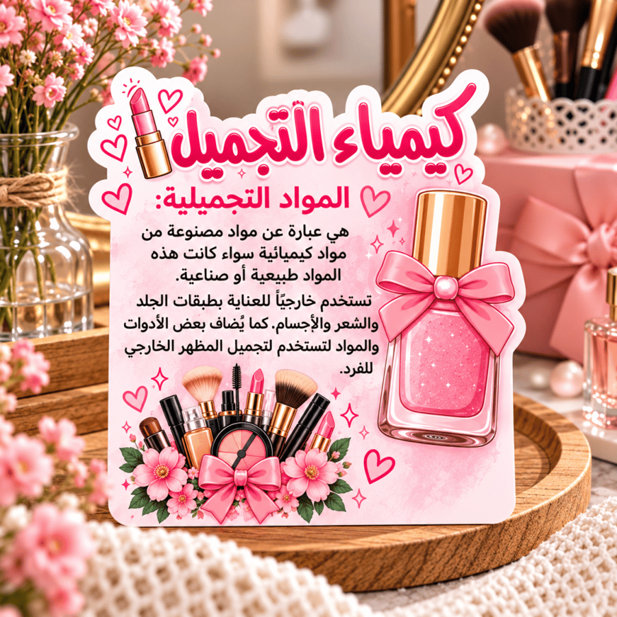 كرت توزيعات | كيمياء التجميلية