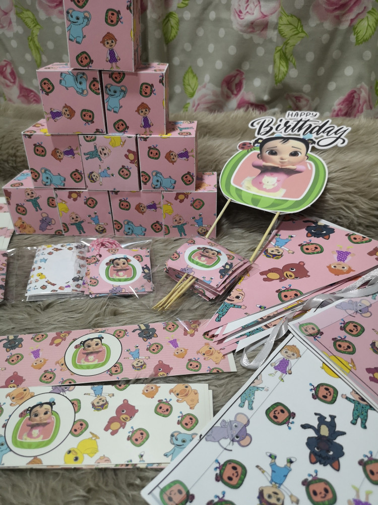 Cocomelon pink بكج حفلة ميلاد
