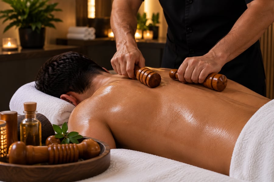 مساج الاخشاب 60 دقيقة