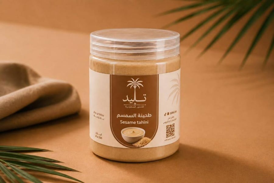 طحينة السمسم الطبيعية