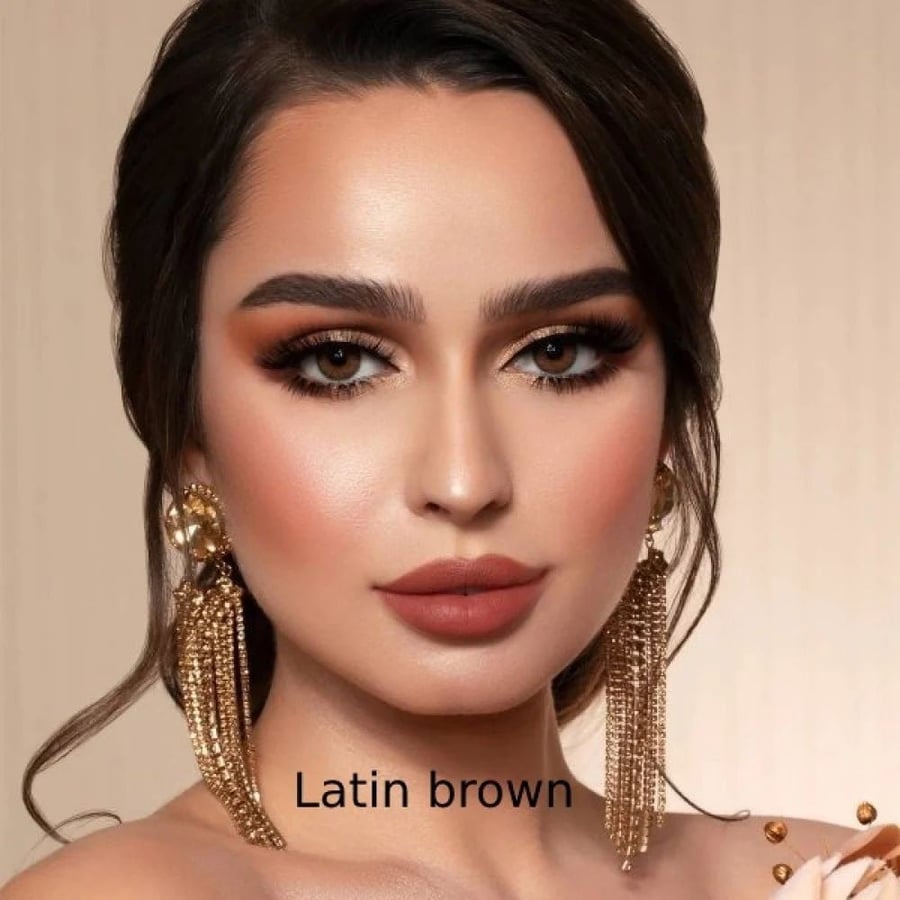 عدسات ليمونوس شهرية لاتين براون