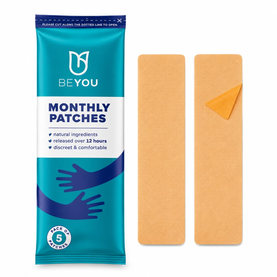 PU patches for menstrual symptoms