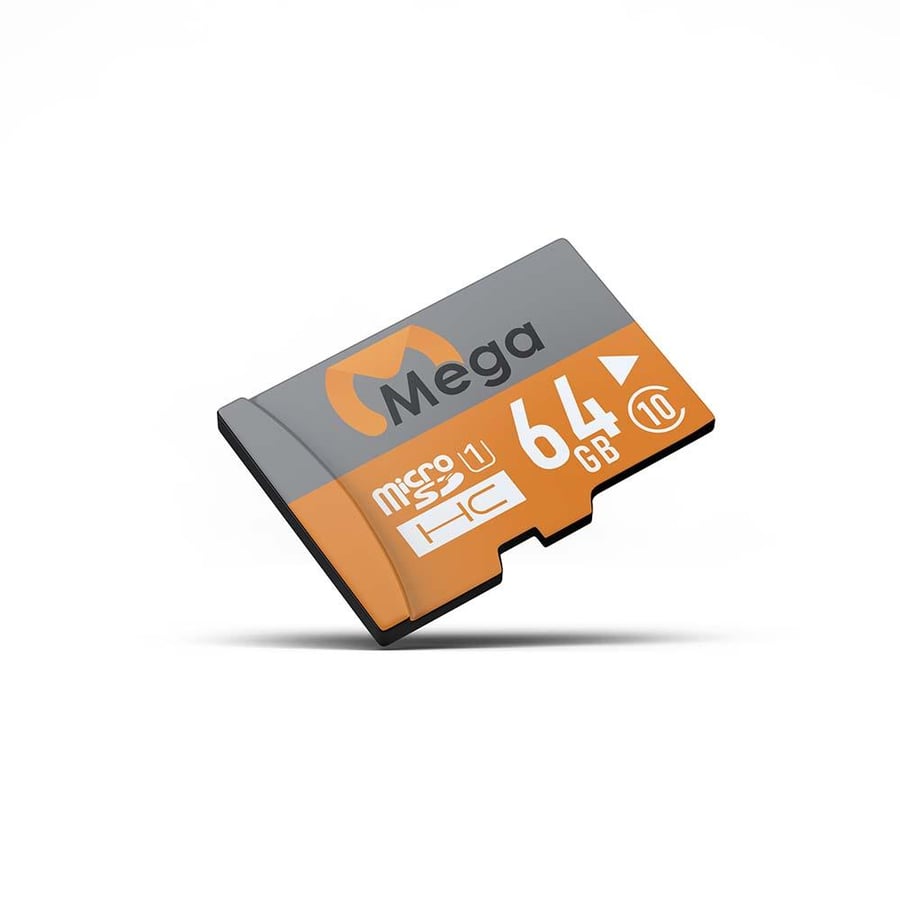 كرت ذاكرة ميجا 64 جيجا (Micro SD) مع محول للكاميرات والجوال