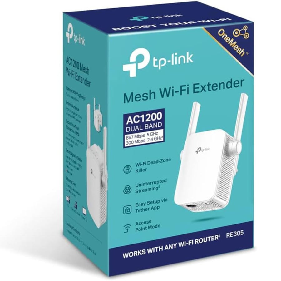 مقوي شبكة واي فاي TP-Link RE305 ثنائي التردد AC1200