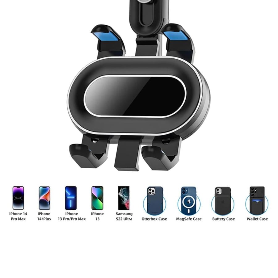 Mobile phone stand for mirrors, shockproof against vibrations and bumps